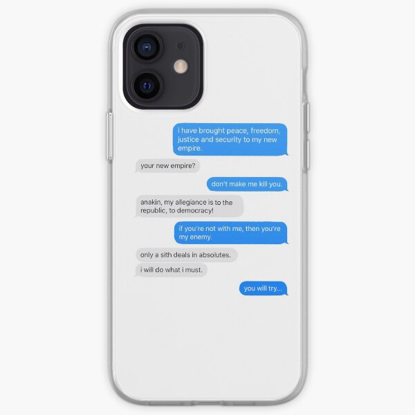 convo on mustafar iPhone Soft Case