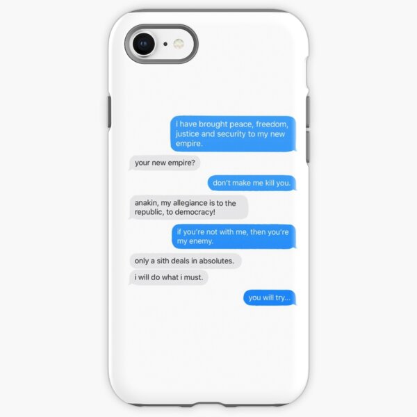 convo on mustafar iPhone Tough Case
