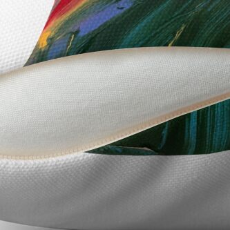Alternate view of Rainbow junk mail Throw Pillow
