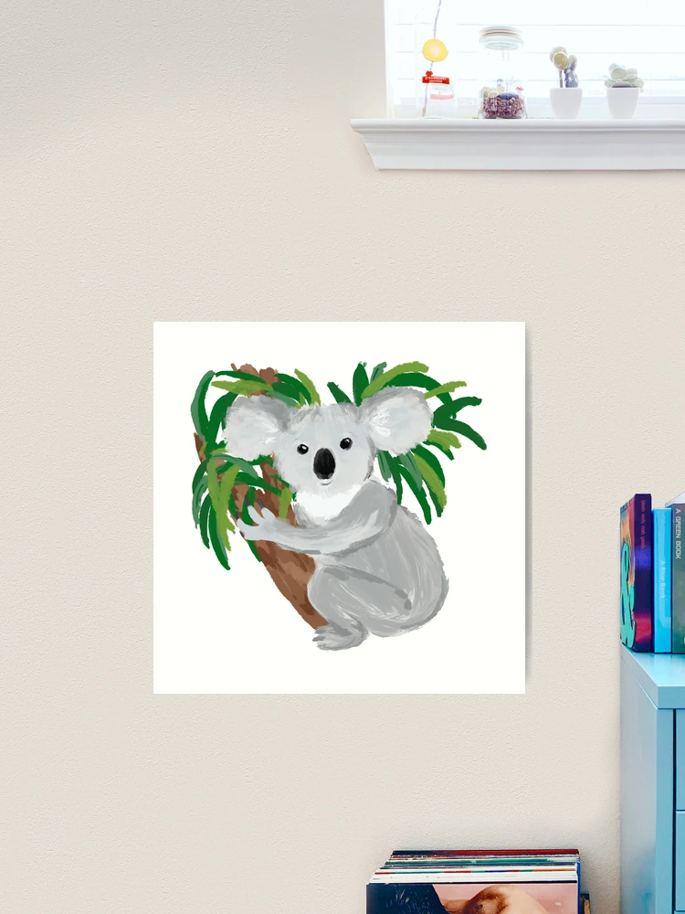 Cute painted koala Canvas Print for Sale by Ilze Lucero