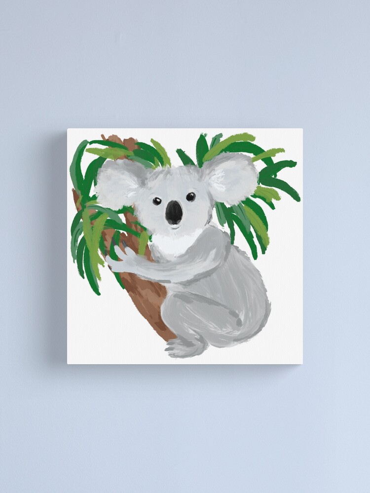 Cute painted koala Canvas Print for Sale by Ilze Lucero