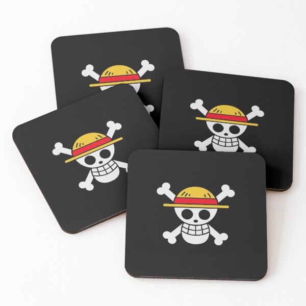 Strawhats Jolly Roger Coasters (Set of 4)