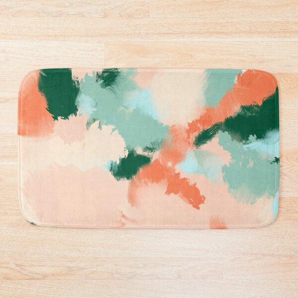Item preview, Abstract art -  coral and green designed and sold by Ilze Lucero.