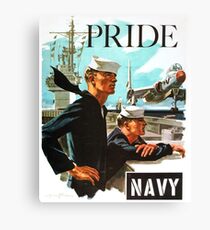 NAVY PRIDE ~ Recruiting Poster ~ War ~ 0539 Canvas Print