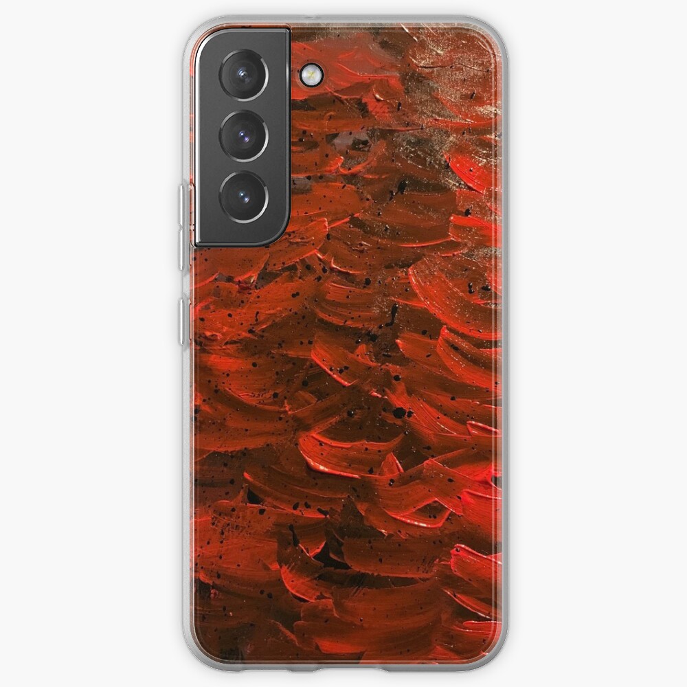 Red Hot Waves Samsung Galaxy Phone Case