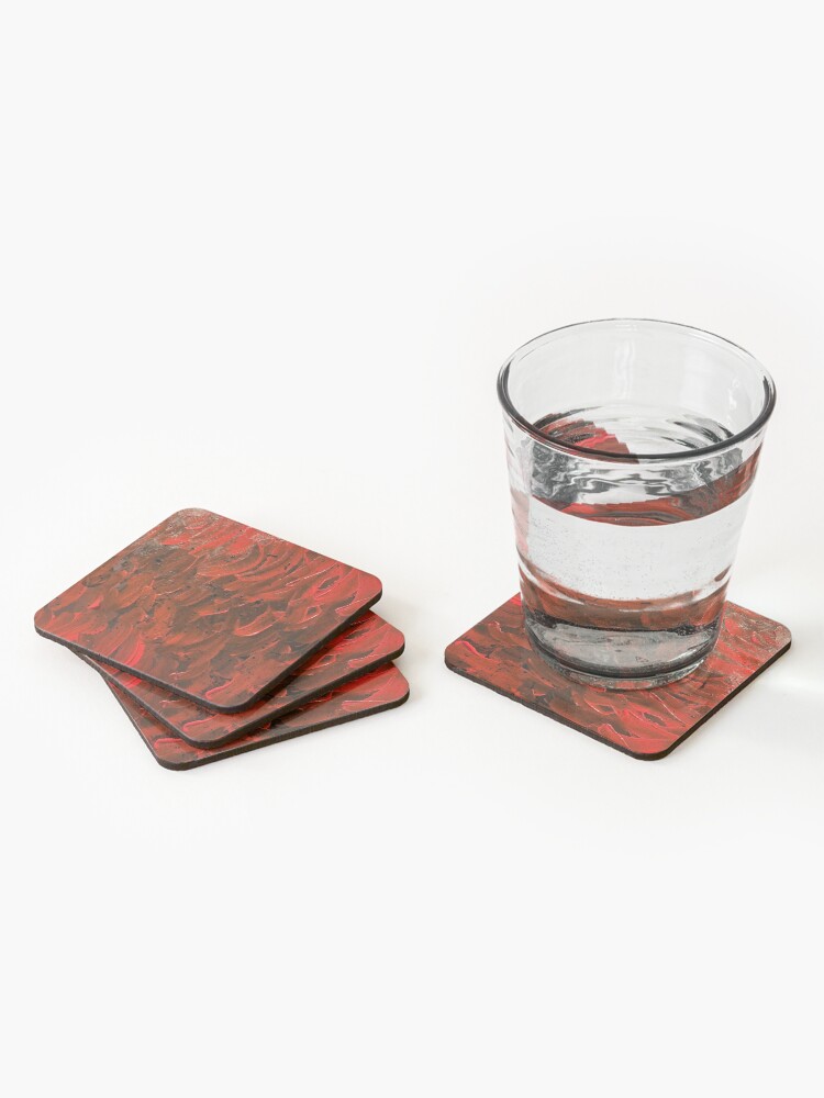 Alternate view of Red Hot Waves Coasters (Set of 4)