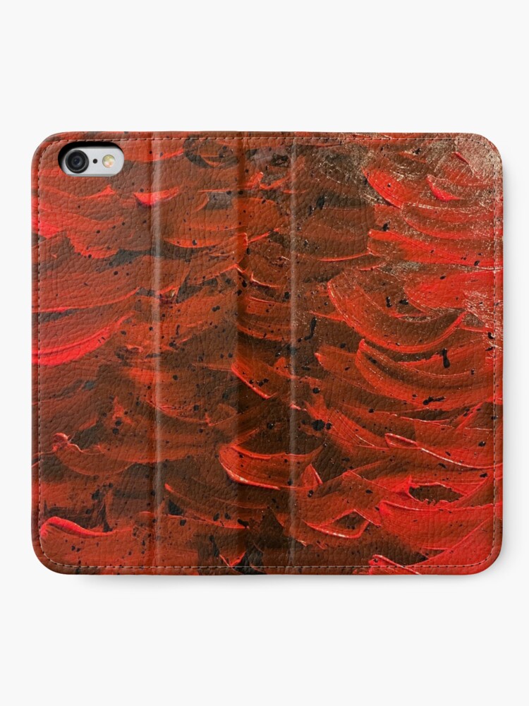 Alternate view of Red Hot Waves iPhone Wallet