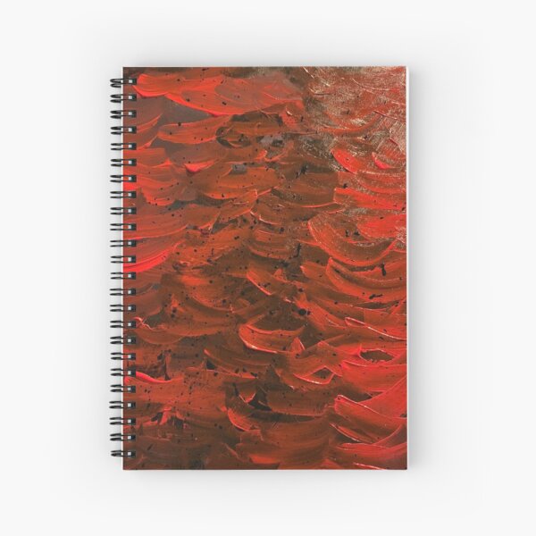Red Hot Waves Spiral Notebook