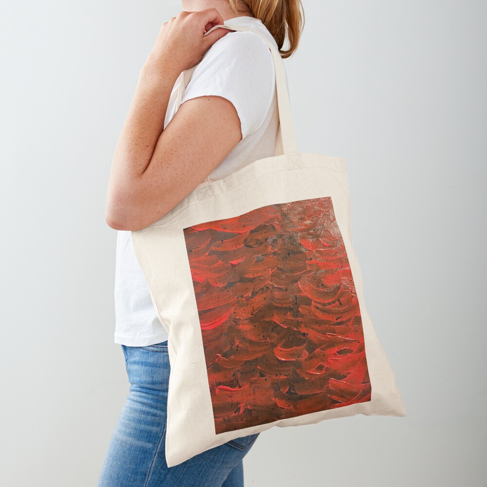 Red Hot Waves Tote Bag