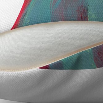 Alternate view of Neon Stripes Throw Pillow