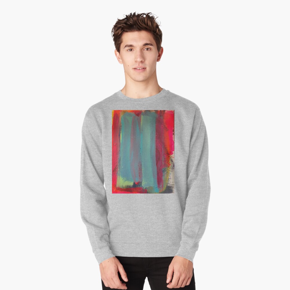 Neon Stripes Pullover Sweatshirt