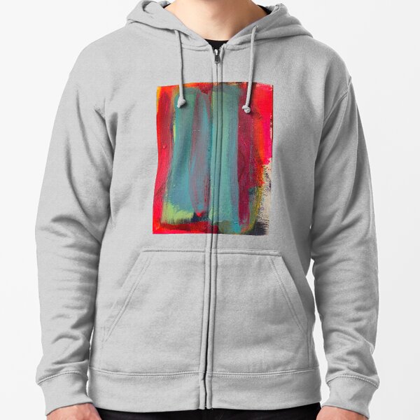 Neon Stripes Zipped Hoodie