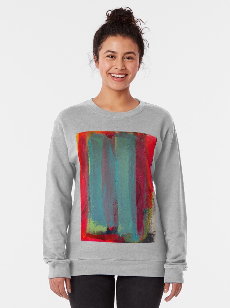 Alternate view of Neon Stripes Pullover Sweatshirt