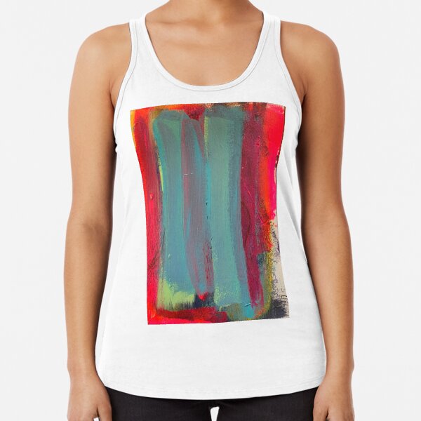 Neon Stripes Racerback Tank Top