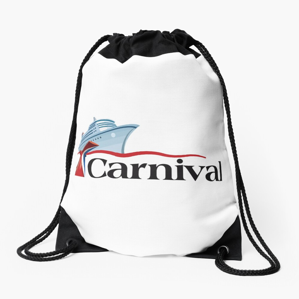 Carnival Cruise Line Ship Design Drawstring Bag