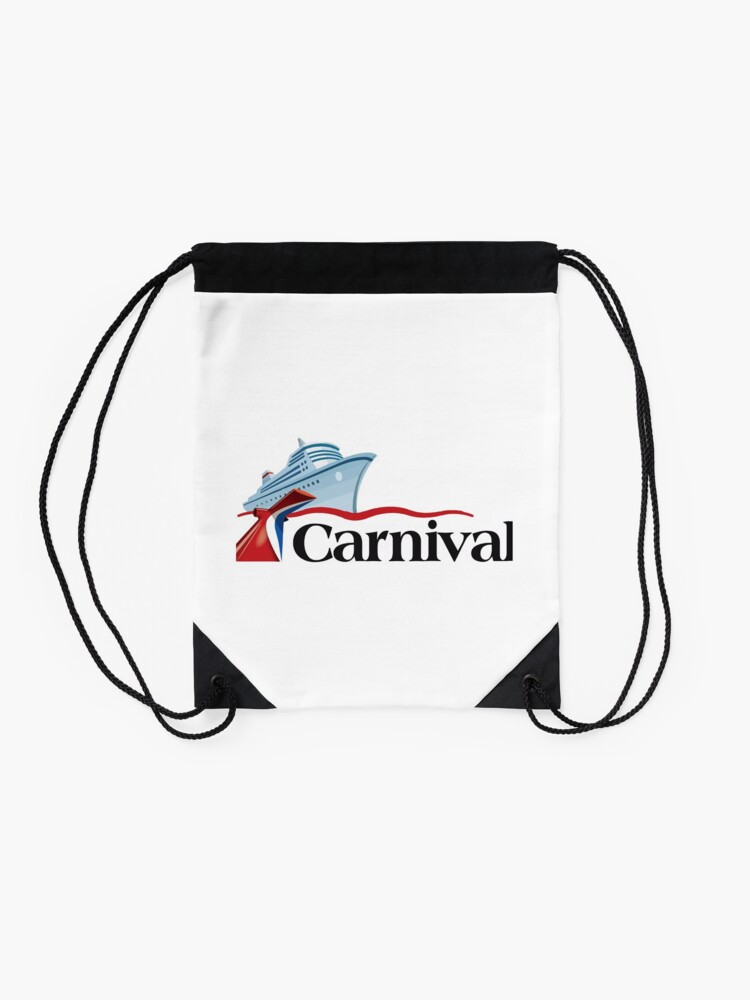 Alternate view of Carnival Cruise Line Ship Design Drawstring Bag