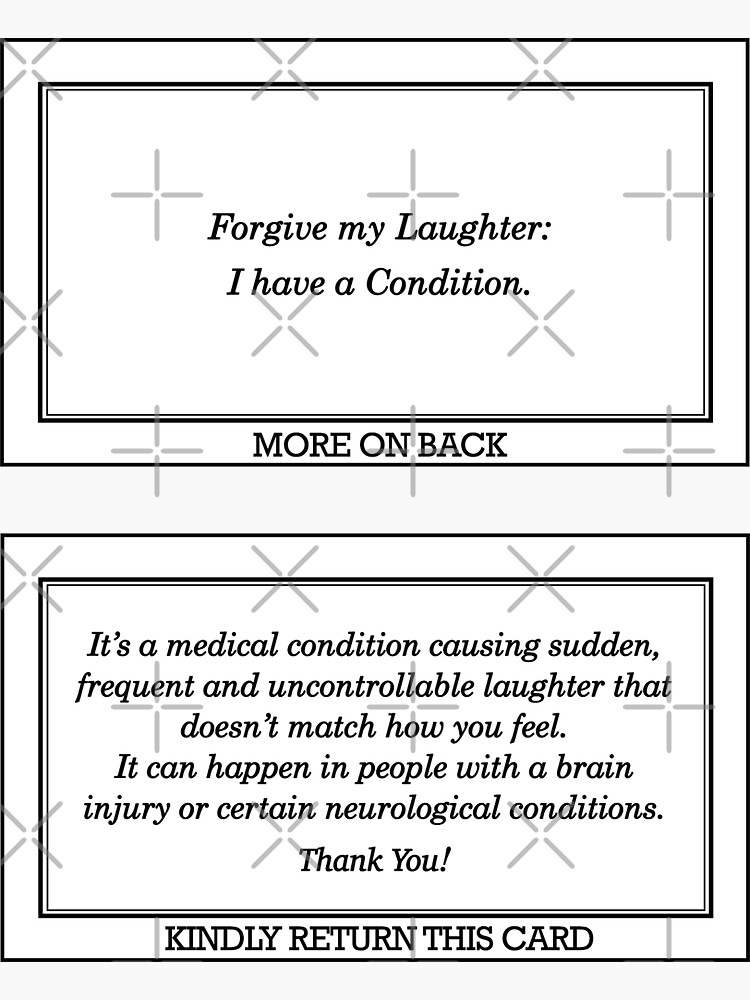 "Medical Condition Card" Sticker for Sale by fourstrings Redbubble