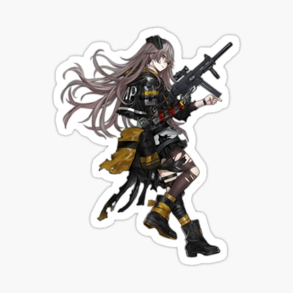 Vista previa del artículo con la obra «UMP45 - Primera línea de chicas, chica sexy de anime (Digimind)», diseñado y vendido por megapanda687.