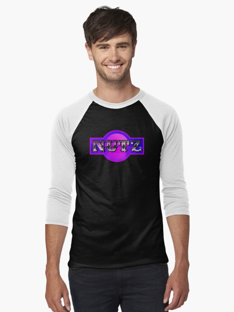 Thumbnail 1 of 3, Baseball ¾ Sleeve T-Shirt, NuTz Merch 2020 designed and sold by nutzcamp.