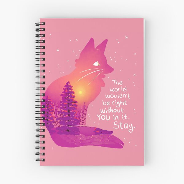 Item preview, "The World Wouldn't Be Right Without You" Snowy Sunset Fox designed and sold by thelatestkate.