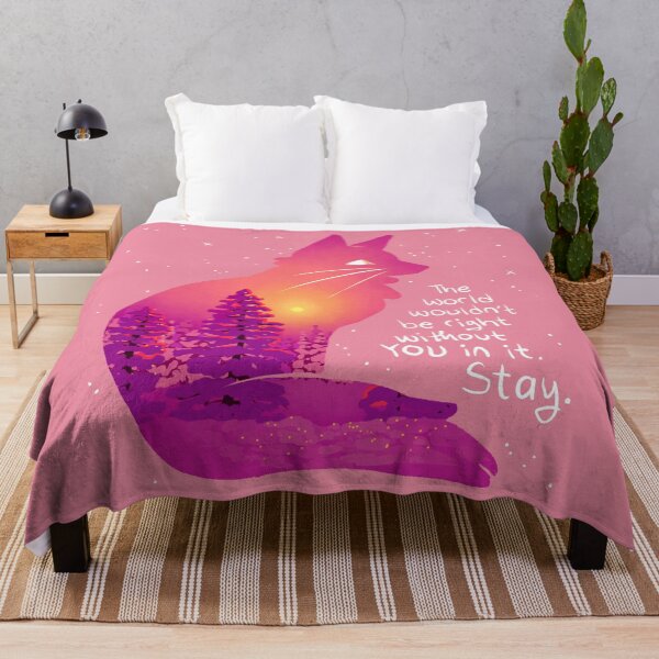 Item preview, "The World Wouldn't Be Right Without You" Snowy Sunset Fox designed and sold by thelatestkate.
