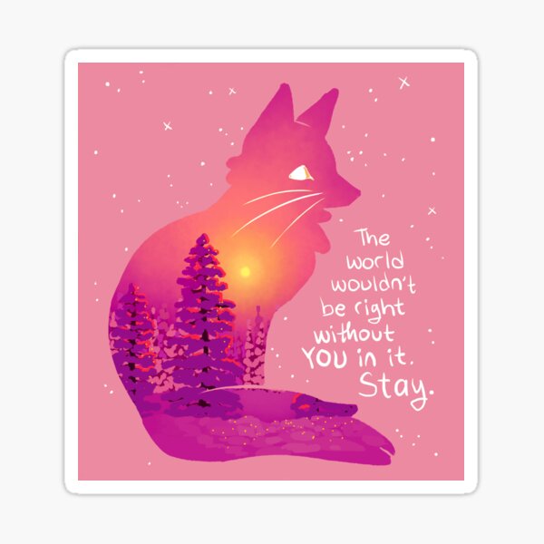 Aperçu de l'œuvre « Le monde ne serait pas bien sans toi » Snowy Sunset Fox créée et vendue par thelatestkate.