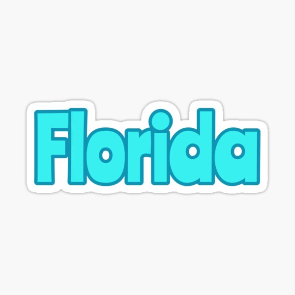 Item preview, Florida Sticker designed and sold by madelinepatrick.