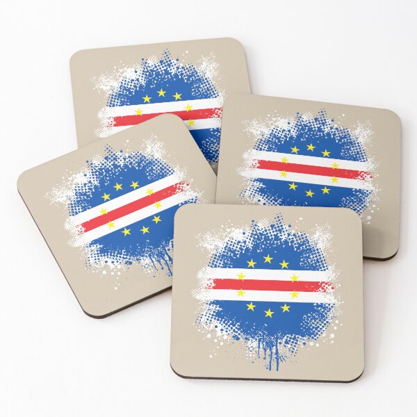 Item preview, Flag of Cape Verde - Splat designed and sold by pixelinga.