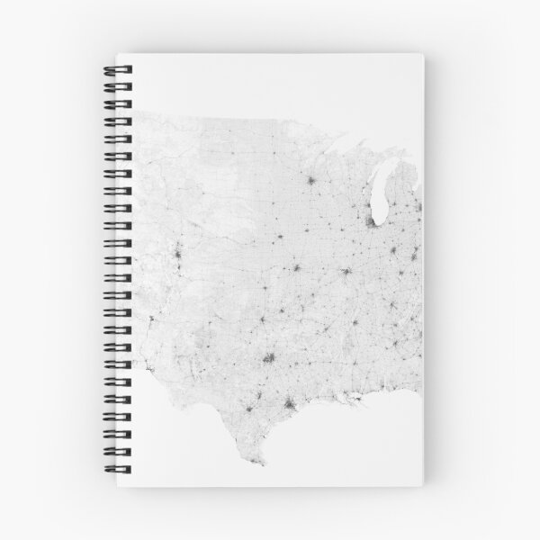 Item preview, Roads of USA. (Black on white) designed and sold by Graphical-Maps.