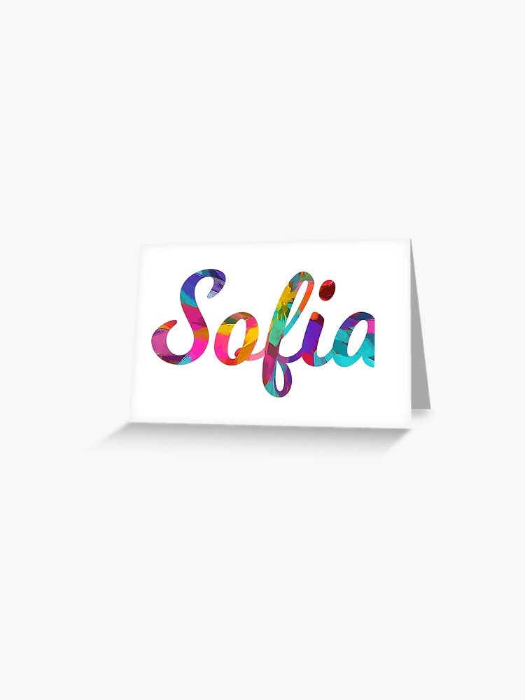 Sofia girls name pink watercolor type design Tank Top for Sale by  ComicKitsch