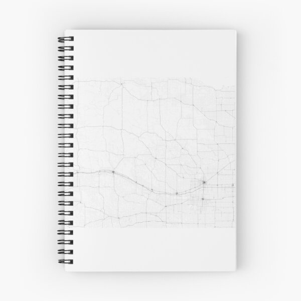 Item preview, Roads of Nebraska. (Black on white) designed and sold by Graphical-Maps.