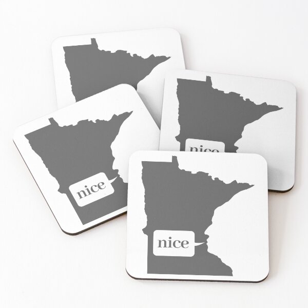 Item preview, Minnesota Nice Funny Face (Gray) designed and sold by Waconia Design Co..