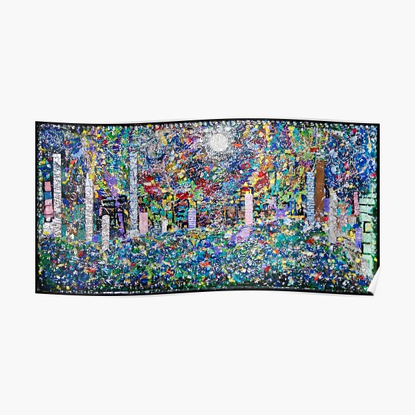 3D Layered Resin Landscape Art Coffee Table by Chicago Artist Gary Bradley Poster