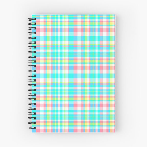 Item preview, Pastel Aqua Blue Pink Yellow Plaid Spring Preppy designed and sold by funnytshirtemp.