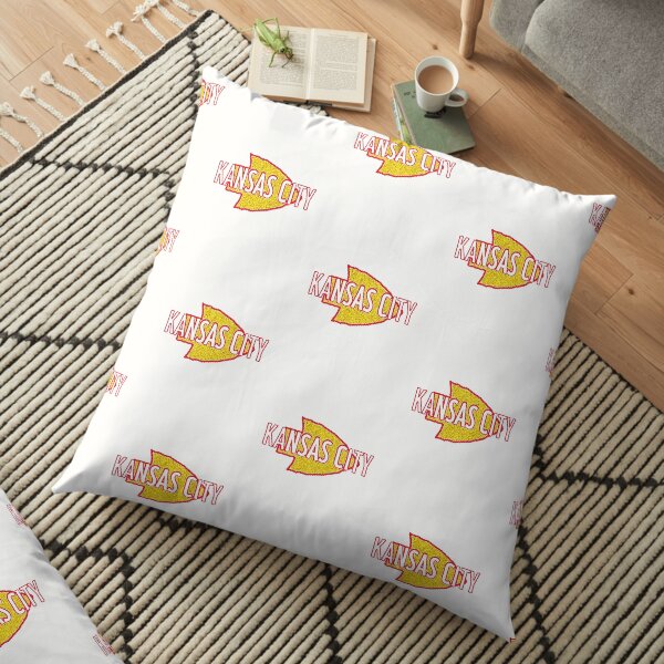 Kansas City Football with Arrowhead Floor Pillow