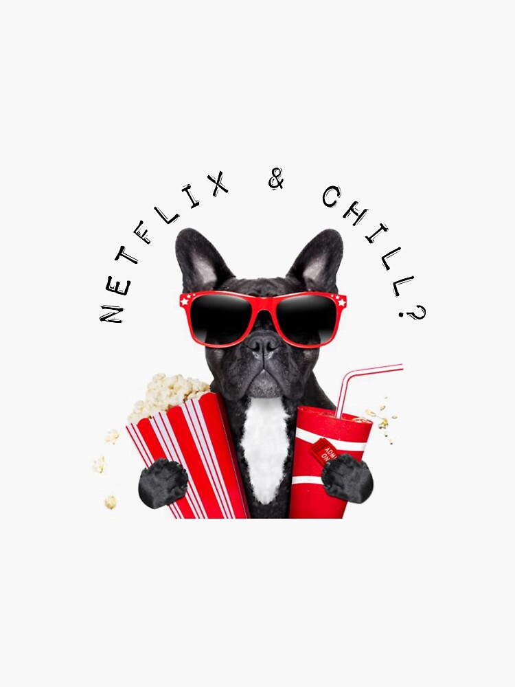 Netflix And Chill Sticker By Stickermaker2 Redbubble