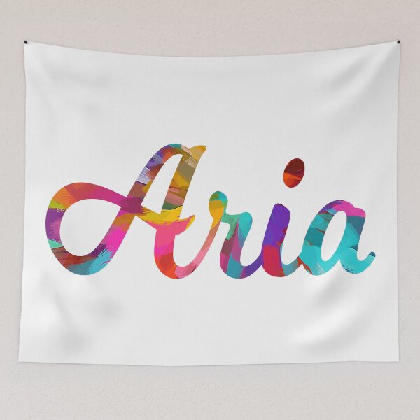 Item preview, Aria abstract painting girl's name designed and sold by ComicKitsch.