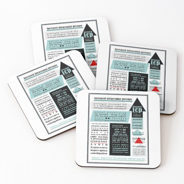 Item preview, Increased Intracranial Pressure Nursing Study Stickers  designed and sold by thesoupdate.