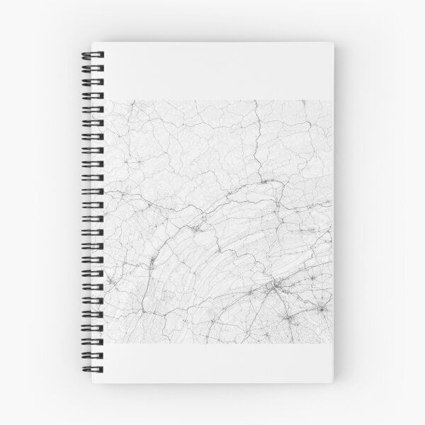 Item preview, Roads of Pennsylvania. (Black on white) designed and sold by Graphical-Maps.