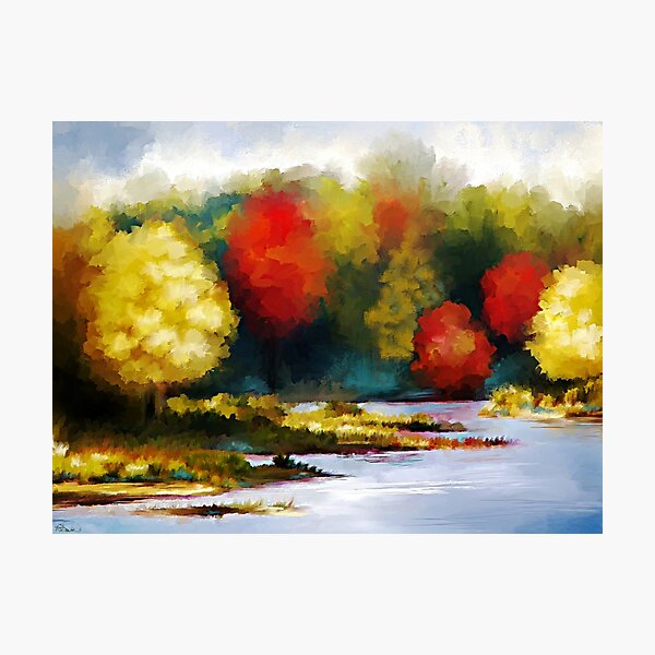 Item preview, Autumn Landscape - Abstract Art designed and sold by Renee Dawson.