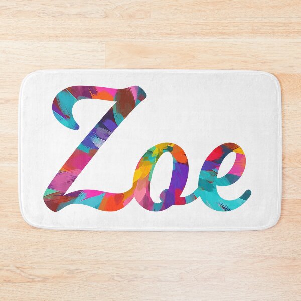 Item preview, Zoe abstract painting girl's name designed and sold by ComicKitsch.