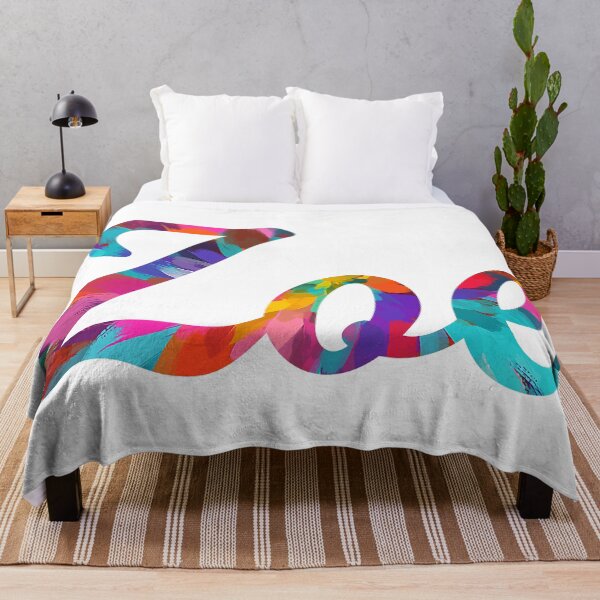 Item preview, Zoe abstract painting girl's name designed and sold by ComicKitsch.