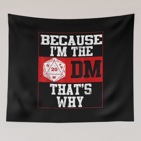 Item preview, Because I'm The DM Funny Vintage RPG Gamer Gift designed and sold by erichlevy9322.