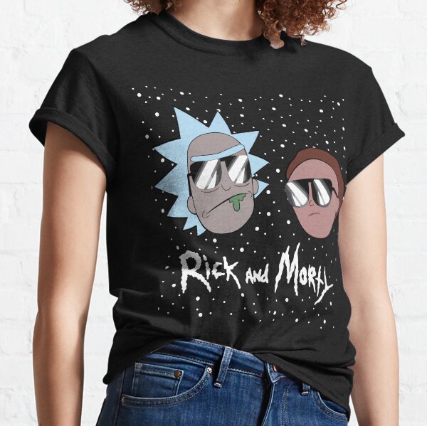 Rick and Morty™ Cool Swag Sunglasses Polka Dot Abstract Retro Circle Doodle Classic T-Shirt