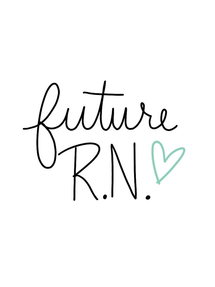 Future Registered Nurse RN Sticker IPhone Case Cover By Alyssaann2 Flat,750x1000,075,t