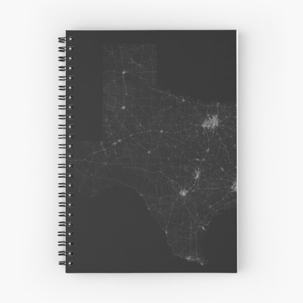 Item preview, Roads of Texas. (White on black) designed and sold by Graphical-Maps.