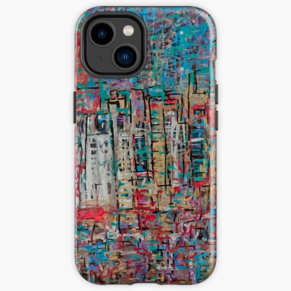 Abstract Marker Drawing of City by Chicago Artist Gary Bradley iPhone Tough Case