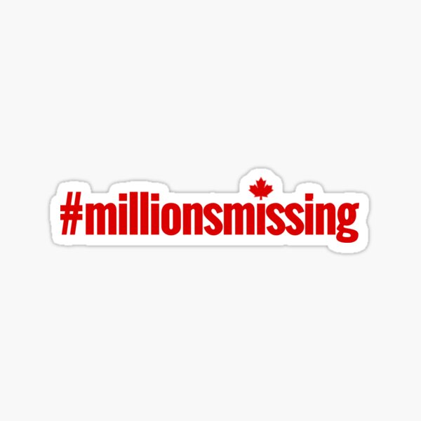 'Millions are Missing' for Art on a Mission Sticker
