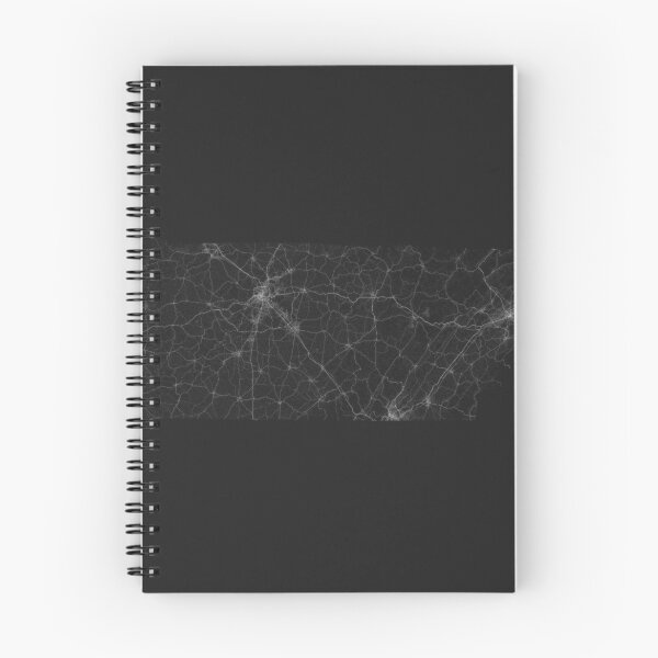 Item preview, Roads of Tennessee. (White on black) designed and sold by Graphical-Maps.