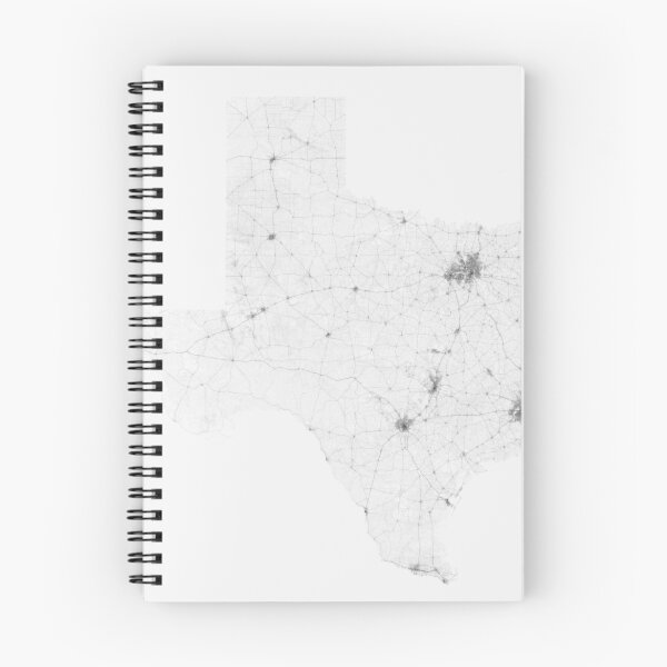 Item preview, Roads of Texas. (Black on white) designed and sold by Graphical-Maps.